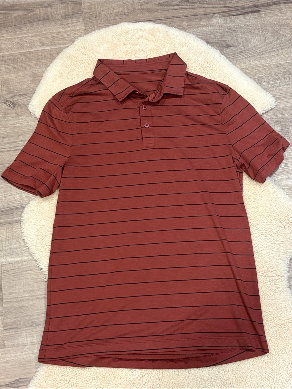 Lululemon Evolution Polo
Nevis Stripe Savannah Black